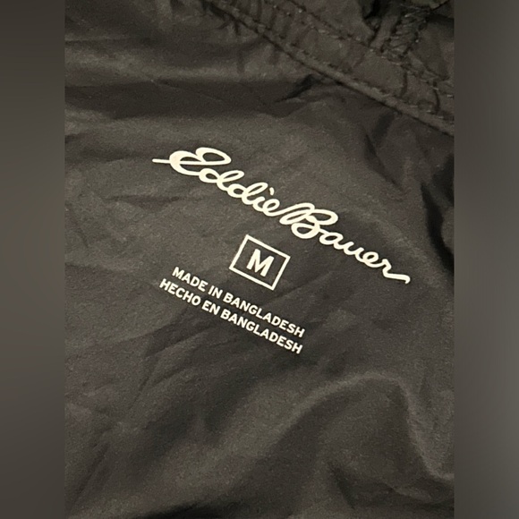 Eddie Bauer Men's Black and Green Jacket Size Medium - Picture 4 of 5